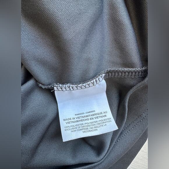 Nike (TWO) Golf Dri-FIT Polo Men Medium Dark Gray And Teal Blue Collared Adult - Picture 6 of 16